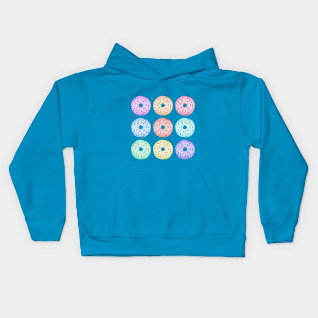 Donuts & Sprinkles Kids Hoodie by JeffreyYi